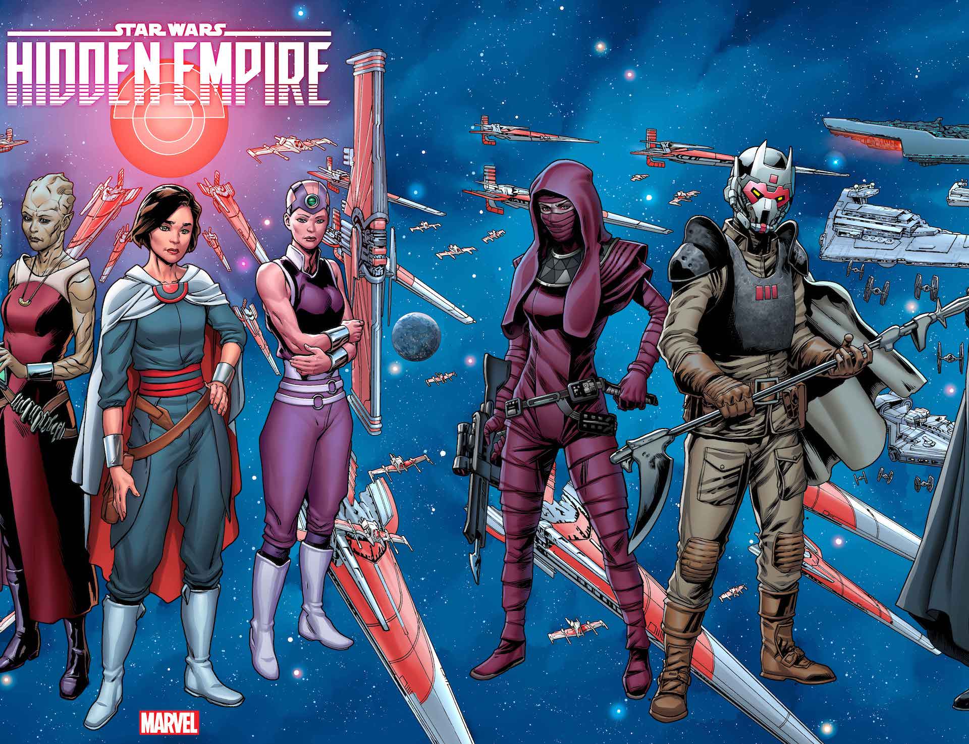 Darth Vader, Lady Qi'ra, and the Knights of Ren come crashing together in 'Star Wars: Hidden Empire'