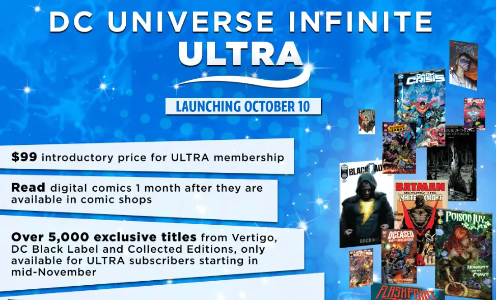 DC Universe Infinite gets Ultra tier offering new comics one month after release