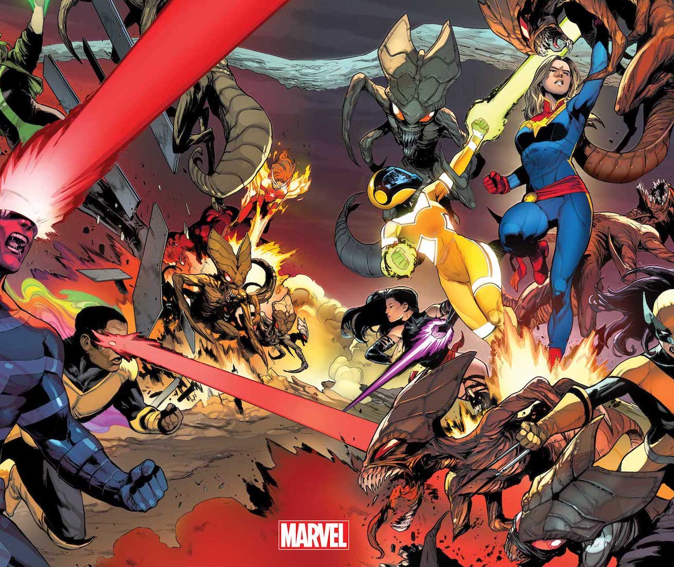 Captain Marvel and the X-Men team up to fight the Brood starting February  2023 • AIPT