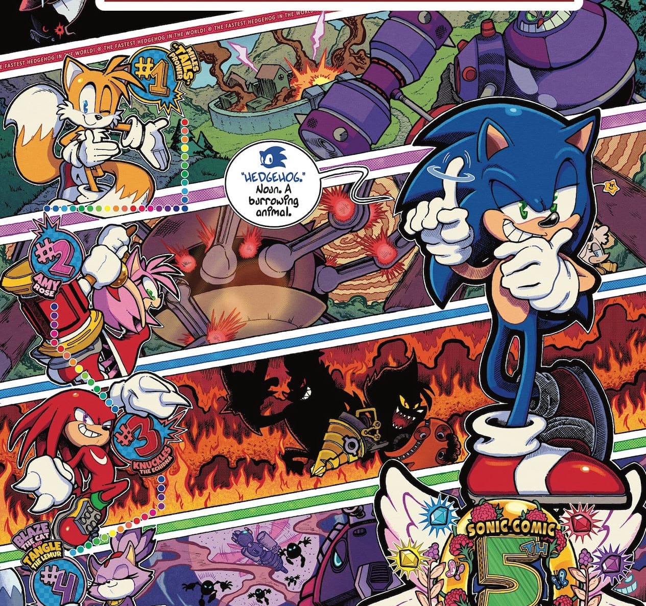 IDW Celebrates a 'Way Past Cool' with 'Sonic The Hedgehog' #1 fifth anniversary edition