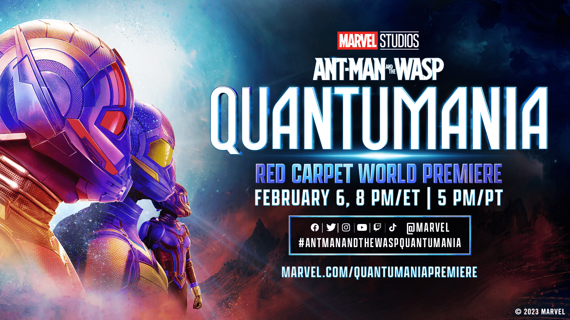 Marvel sets 'Ant-Man and the Wasp: Quantumania' red carpet livestream date