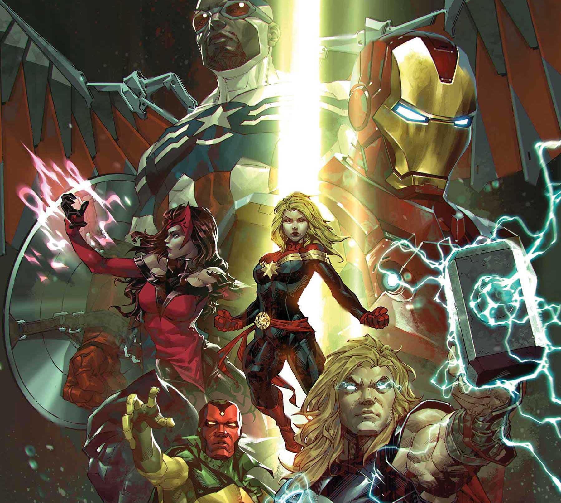 Kael Ngu's 'Avengers' #1 variant beams down your favorite Marvel heroes