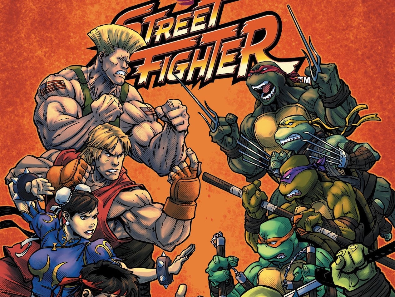 A clash of '90s nostalgia arrives in 'Teenage Mutant Ninja Turtles Vs. Street Fighter' #1