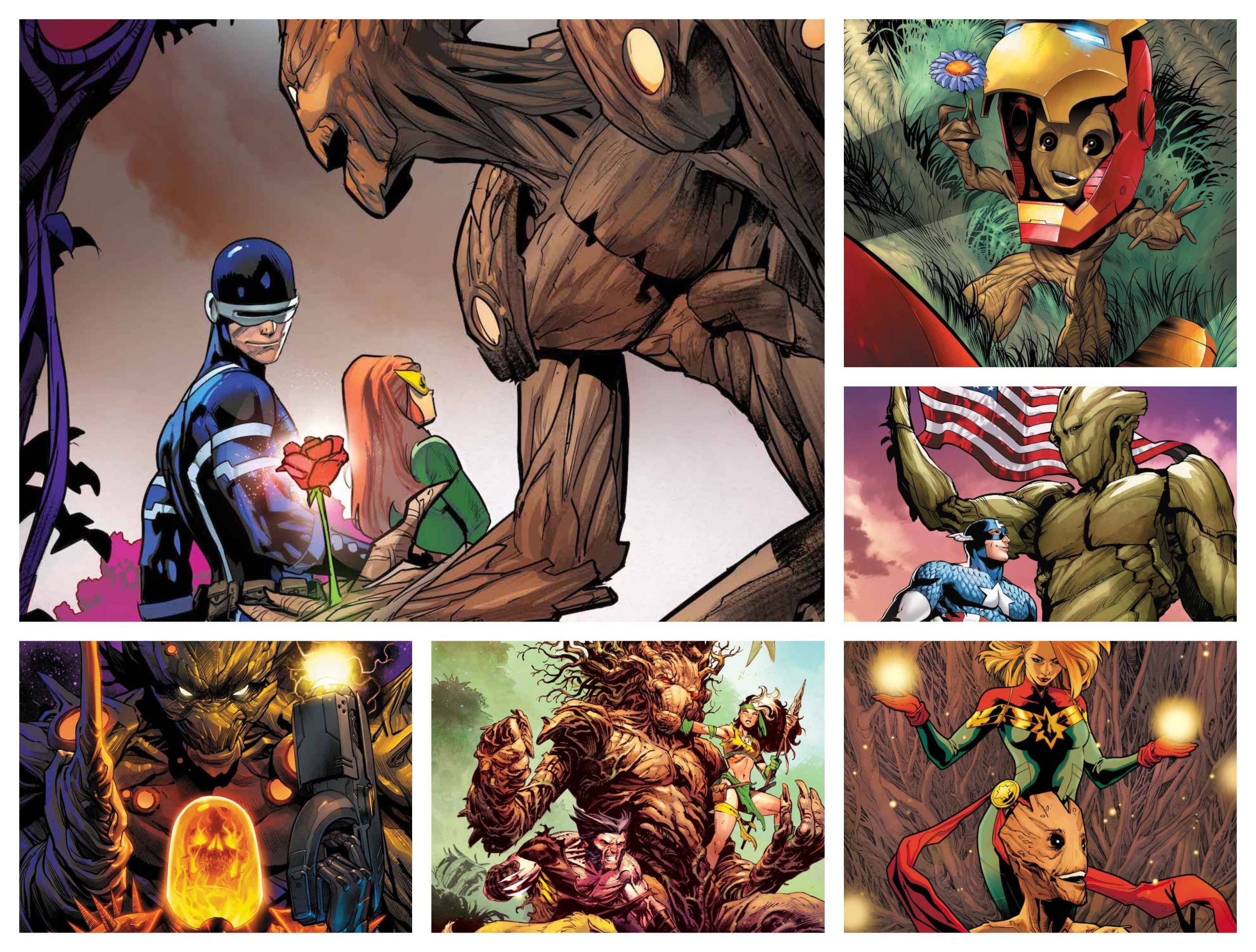 Marvel reveals Groot team up Stormbreakers variant cover series for April 2023