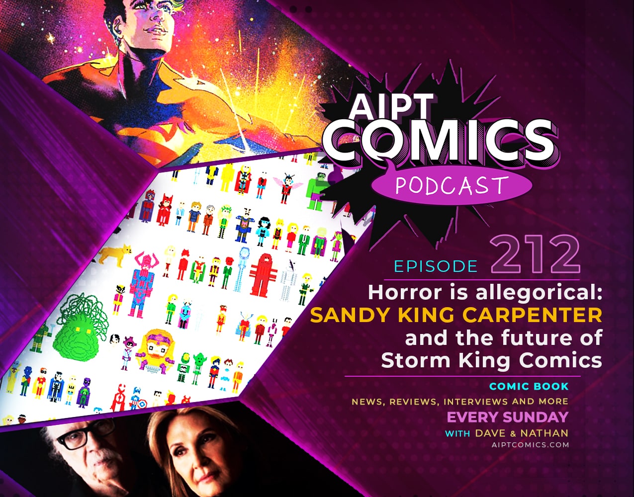 AIPT Comics Podcast episode 212: Horror is allegorical: Sandy King Carpenter and the future of Storm King Comics