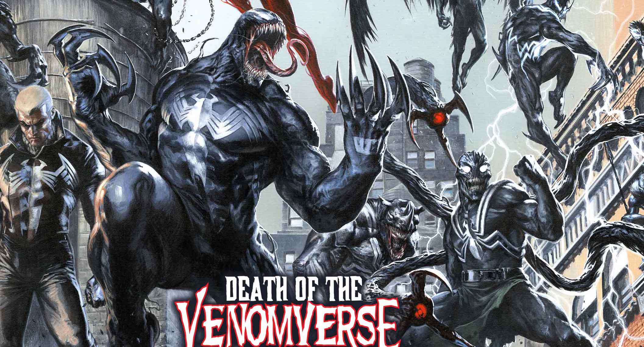 Symbiotes rise in new Gabriele Dell’Otto 'Death of the Venomverse' connecting cover