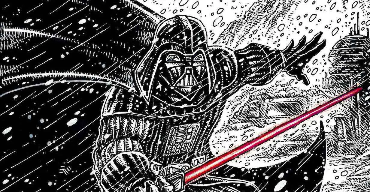 Kevin Eastman supplies first-ever Star Wars work for 'Darth Vader - Black, White, & Red' #4