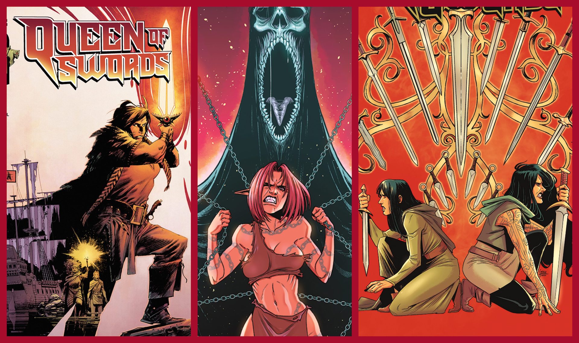 EXCLUSIVE Vault Preview: Queen of Swords #1-3 covers