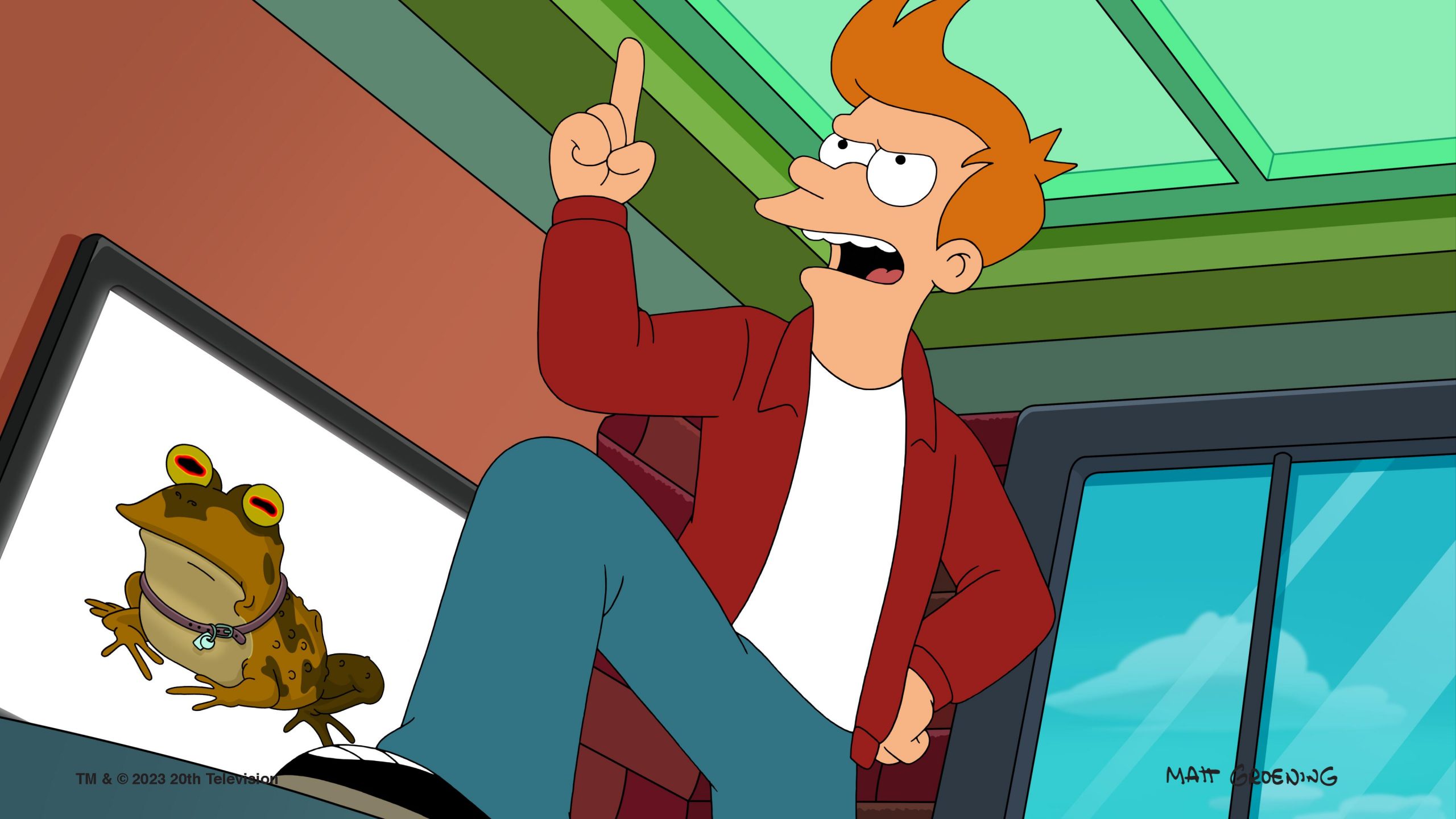 Futurama -- "The Impossible Stream" - Episode 1101 -- Fry risks permanent insanity when he attempts to binge-watch every TV show ever made.