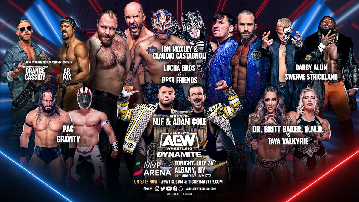 AEW Dynamite preview, full card: July 26, 2023