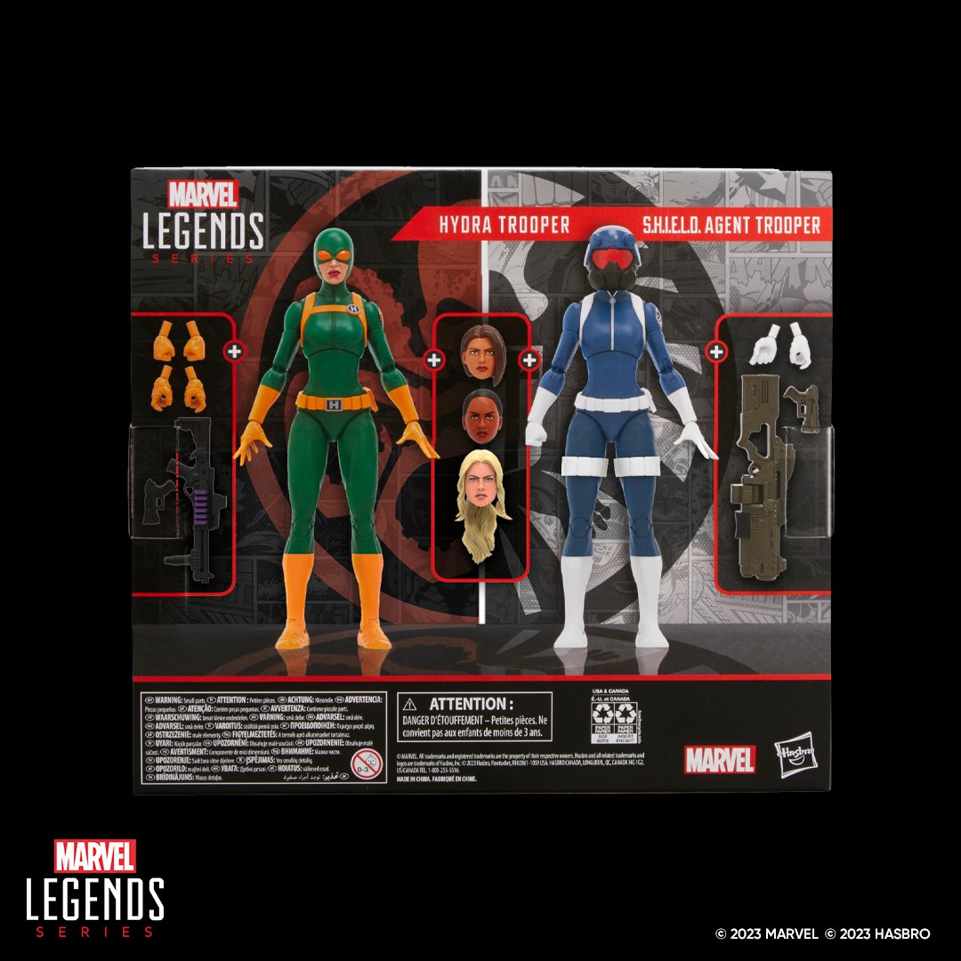 Marvel Legends: S.H.I.E.L.D. Agent and Hydra Trooper 2-pack revealed