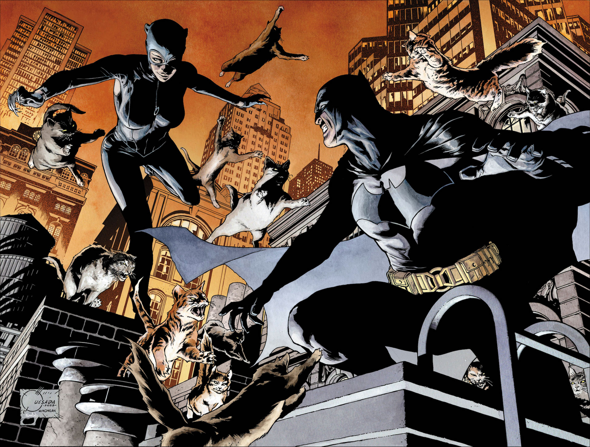 DC reveals Batman/Catwoman 'The Gotham War' art, event checklist and more