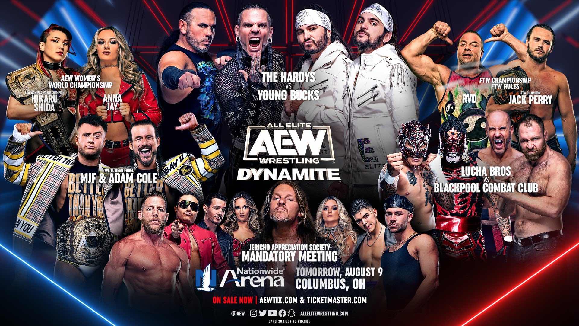 AEW Dynamite preview, full card: August 9, 2023