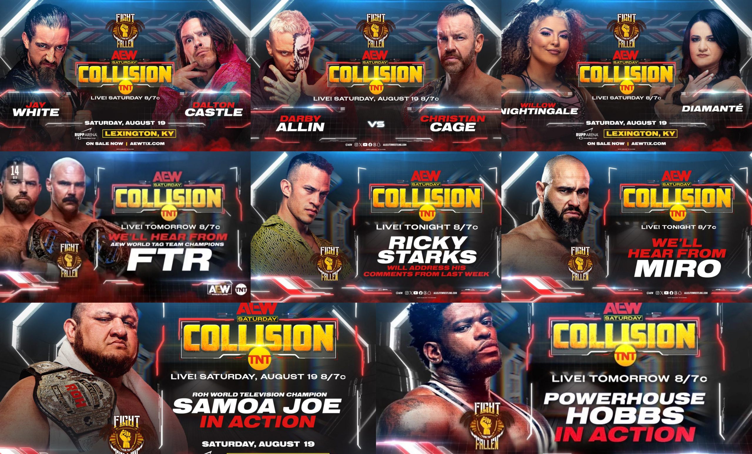 AEW Collision Fight For the Fallen preview, full card: August 19, 2023