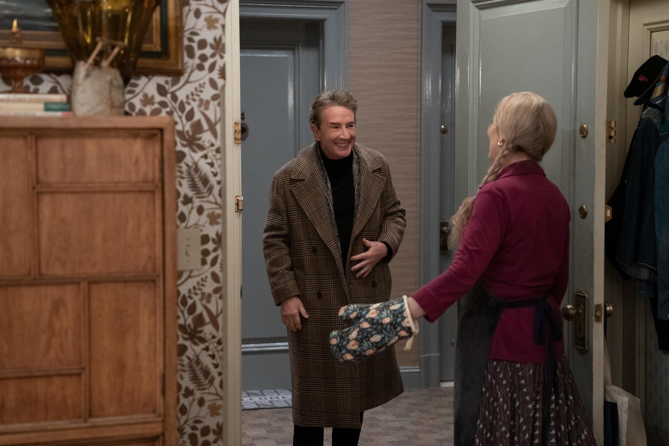 Only Murders in the Building -- “Ah, Love!” - Episode 305 -- Oliver (Martin Short) and Loretta (Meryl Streep), shown.