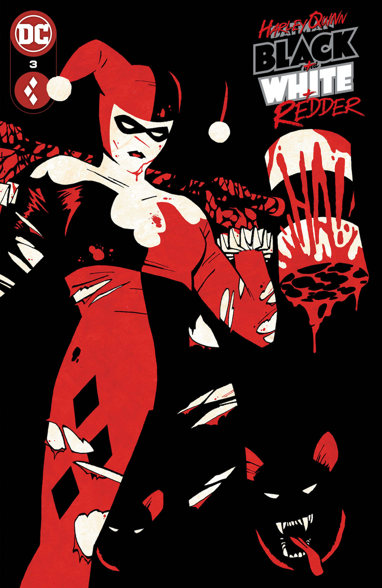 DC Preview: Harley Quinn: Black + White + Redder #3