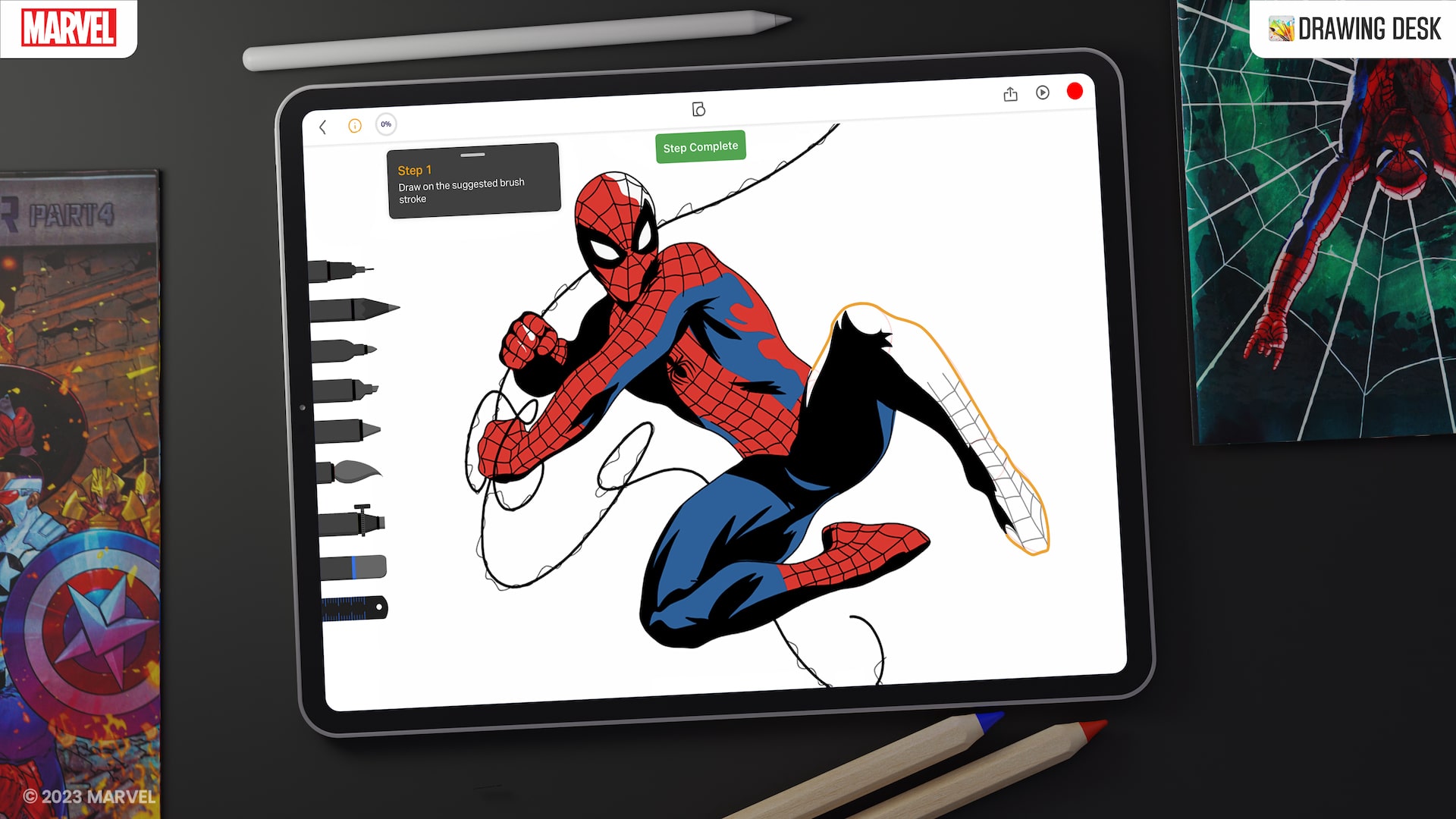 4Axis Technologies and Marvel Comics team up for drawing lessons starting September 14