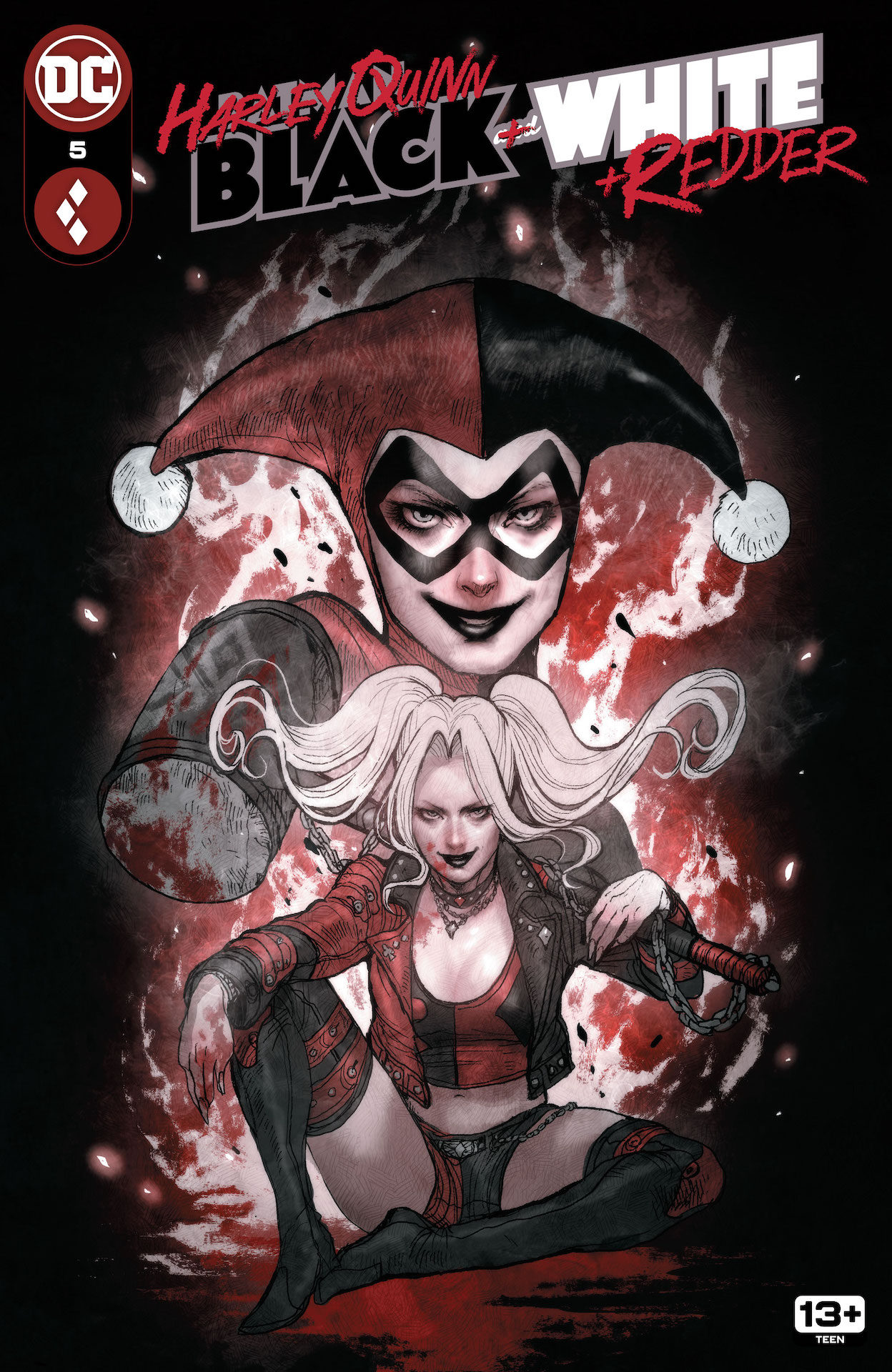 DC Preview: Harley Quinn: Black + White + Redder #5
