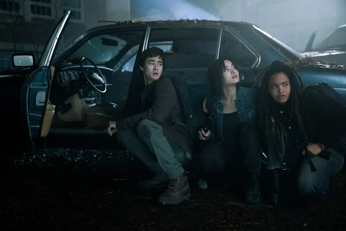Ren Watabe, Anna Sawai and Kiersey Clemons in Monarch: Legacy of Monsters