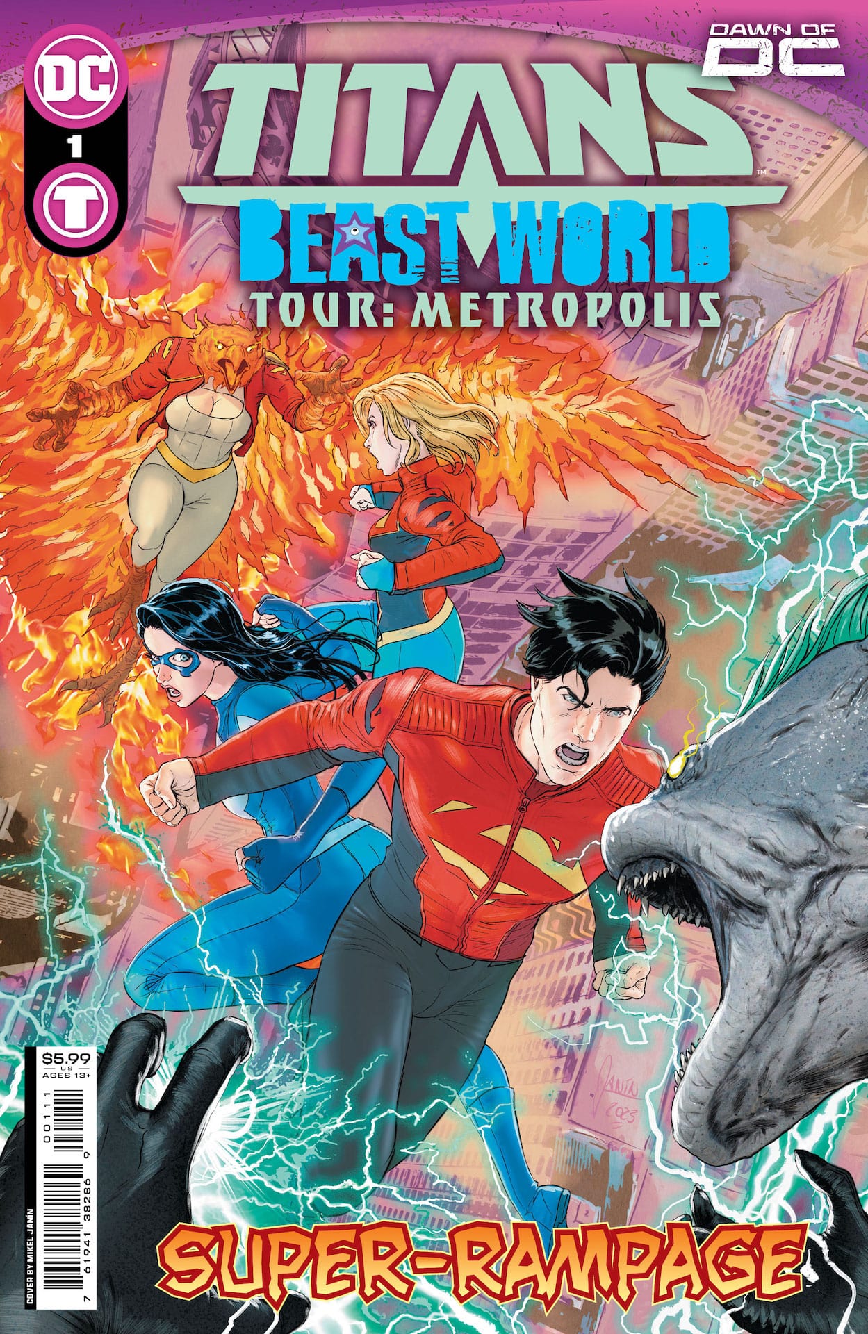 DC Preview: Titans: Beast World Tour - Metropolis #1
