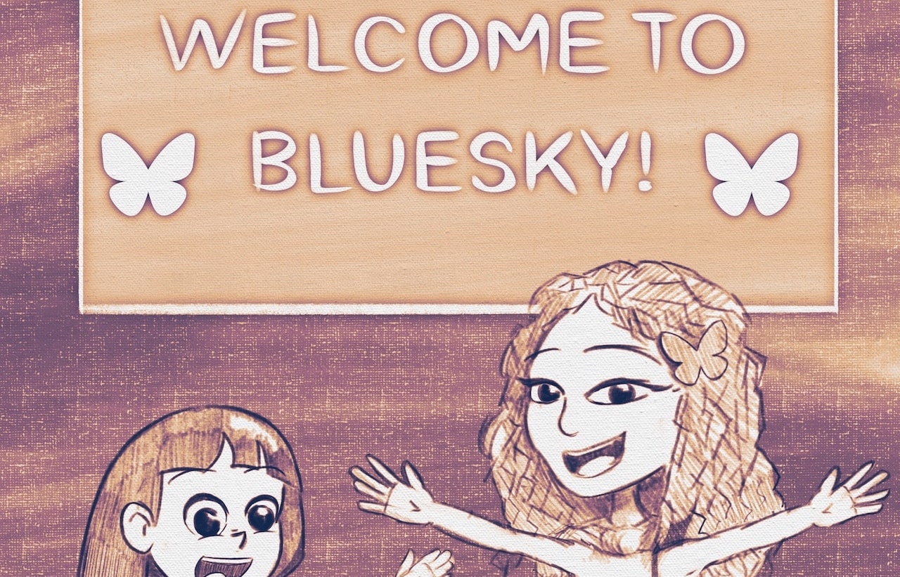 Bluesky features comic explaining what makes them different