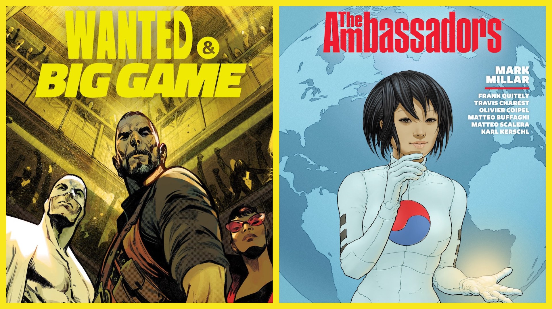 Dark Horse dishes on Mark Millar's 'Wanted & Big Game' and 'The Ambassadors' collections