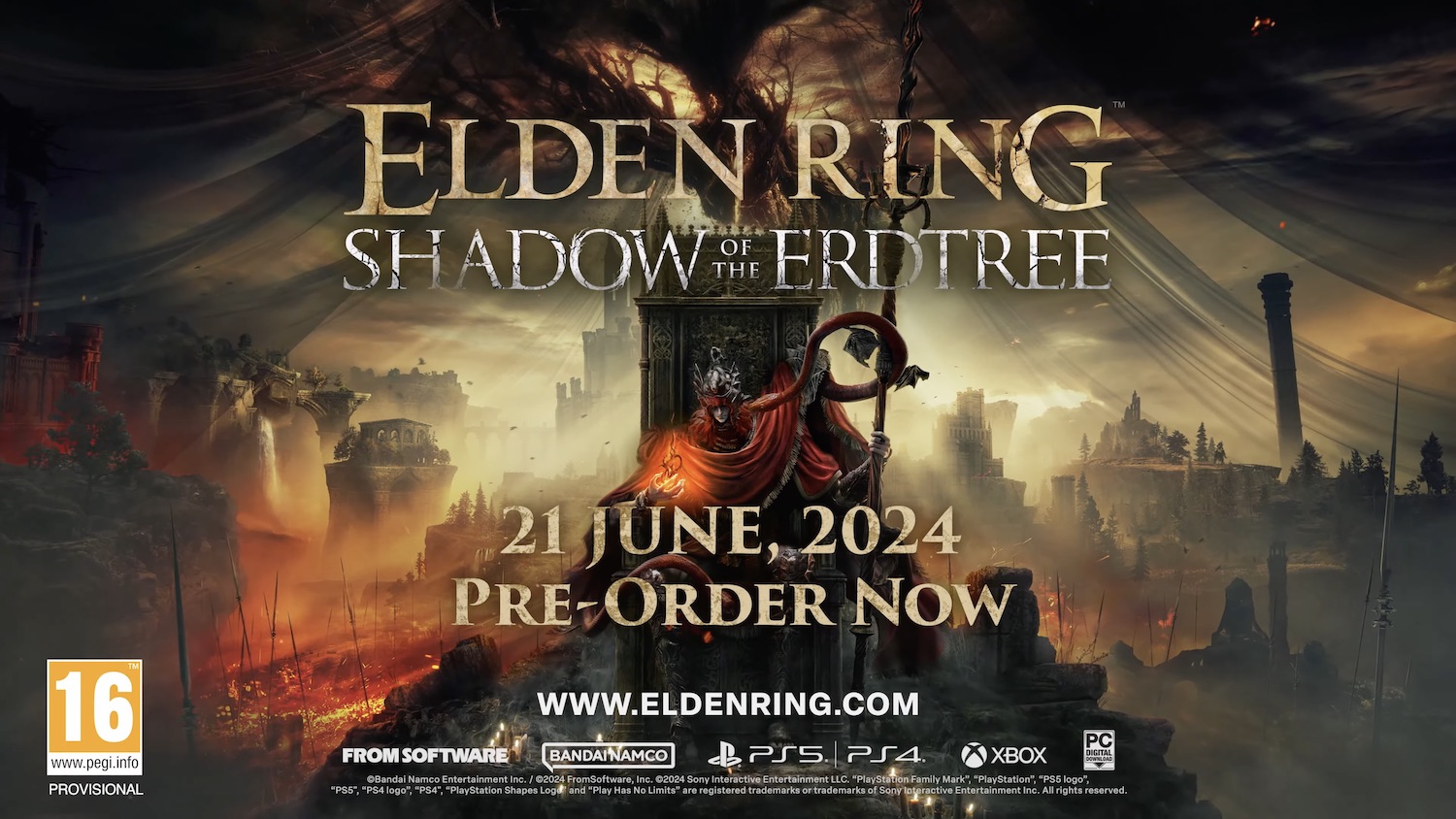 'Elden Ring: Shadow of the Erdtree' launches June 21