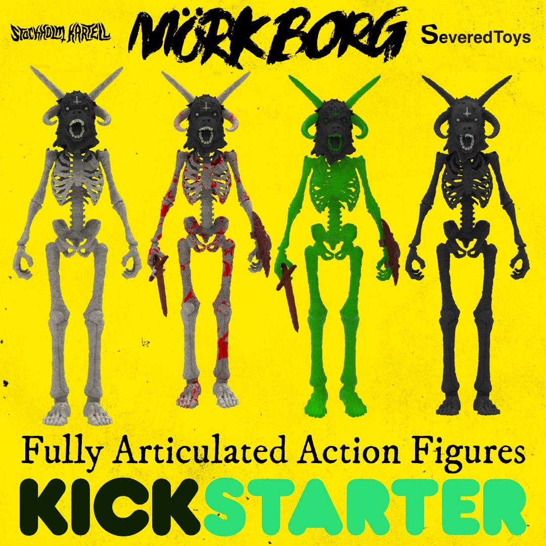 EXCLUSIVE Kickstarter Essay: Mörk Borg roleplaying game action figures