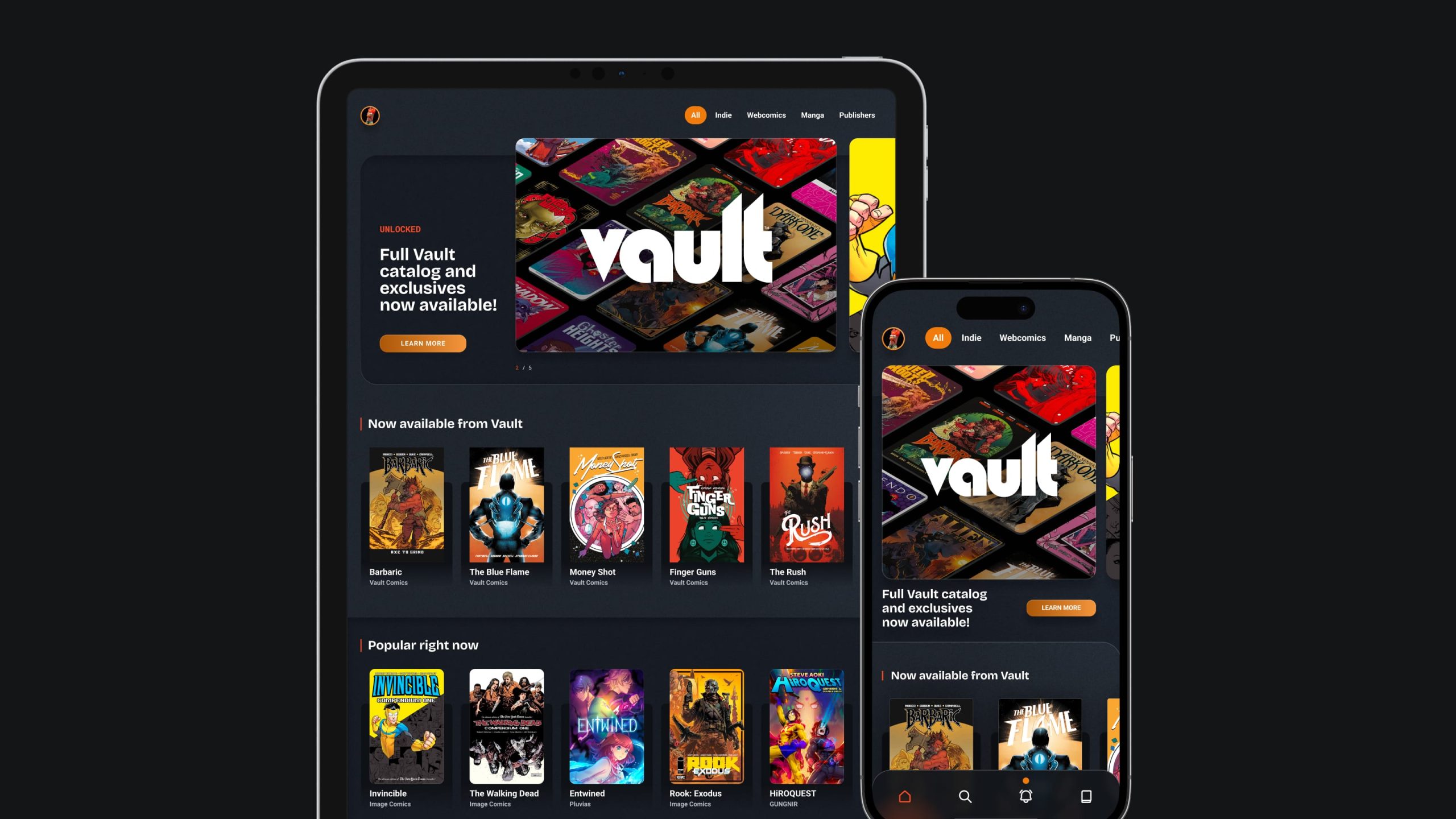 Vault Comics adds titles to GlobalComix digital app