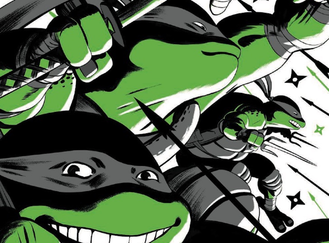 'Teenage Mutant Ninja Turtles: Black White & Green' #2 turns its focus to the Turtles' friends and family
