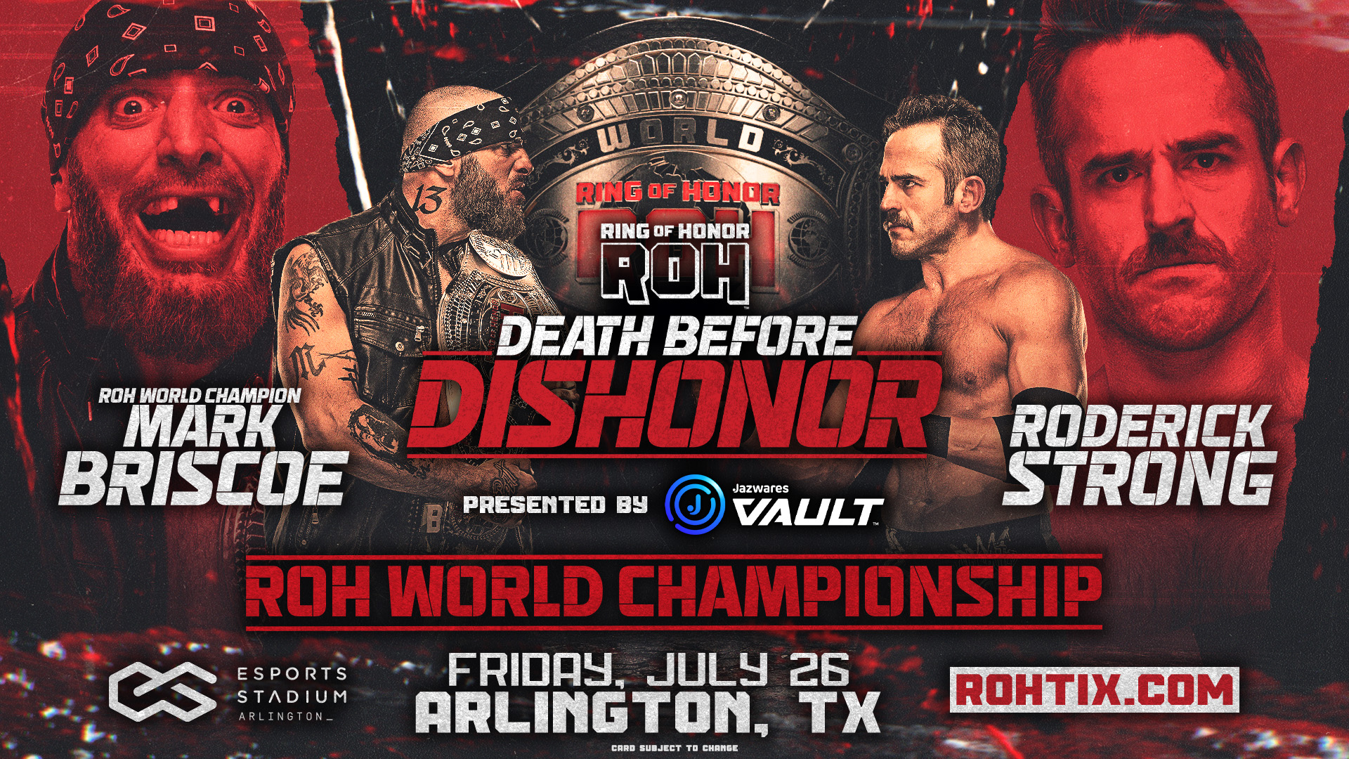 ROH Death Before Dishonor 2024 card, start time, how to watch