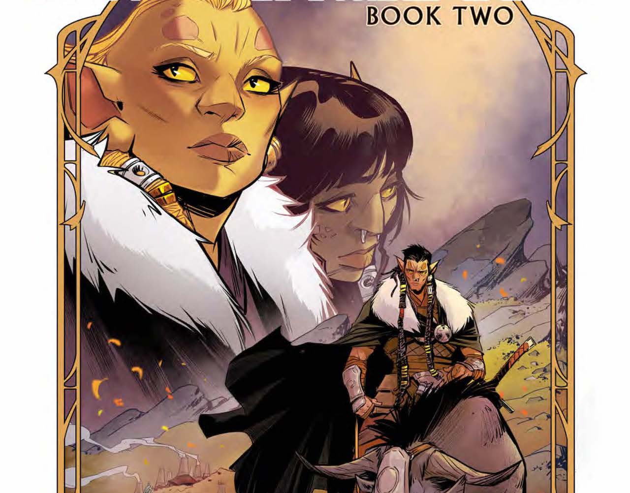 In 'The Hunger and the Dusk: Book 2’ #2, art and captions leap off the page