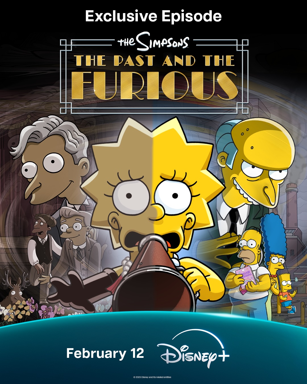The Simpsons "The Past and the Furious" key art