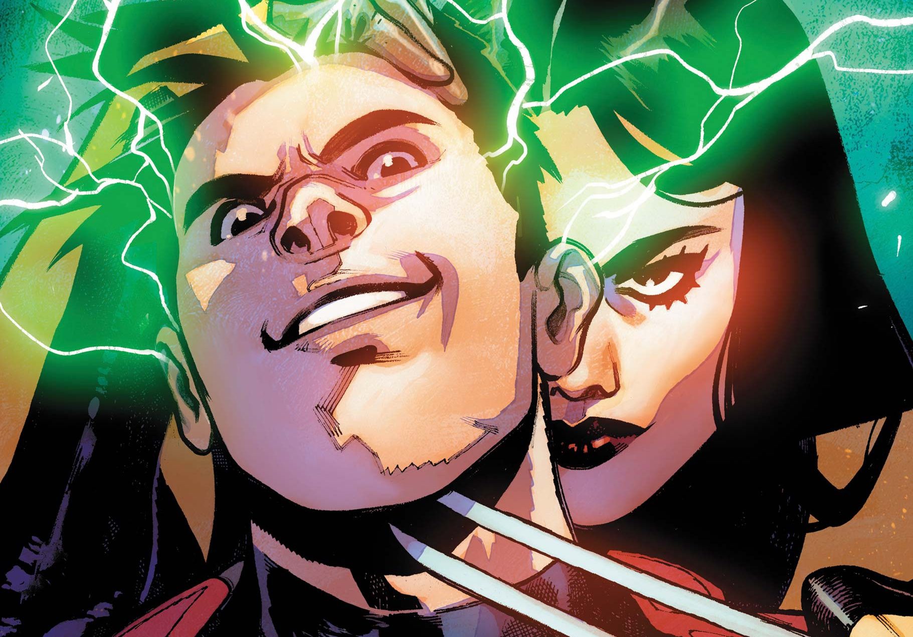 Hellion and Wolverine (Laura Kinney) on the cropped cover of NYX #8 (2024).
