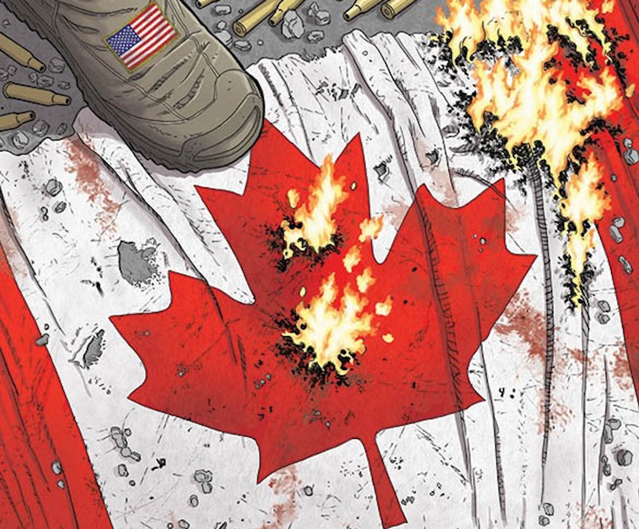 Brian K. Vaughan comments on 'We Stand on Guard' Canada vs. America trending