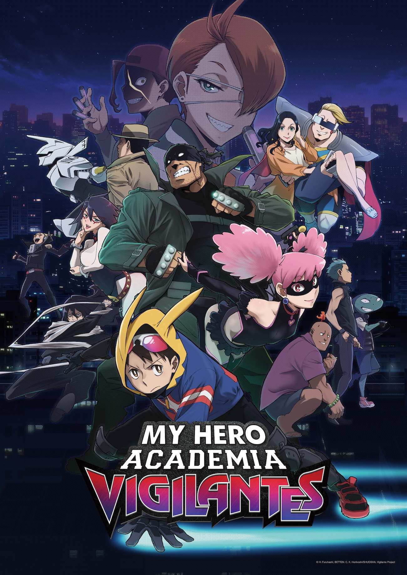 my hero academia vigilantes key art