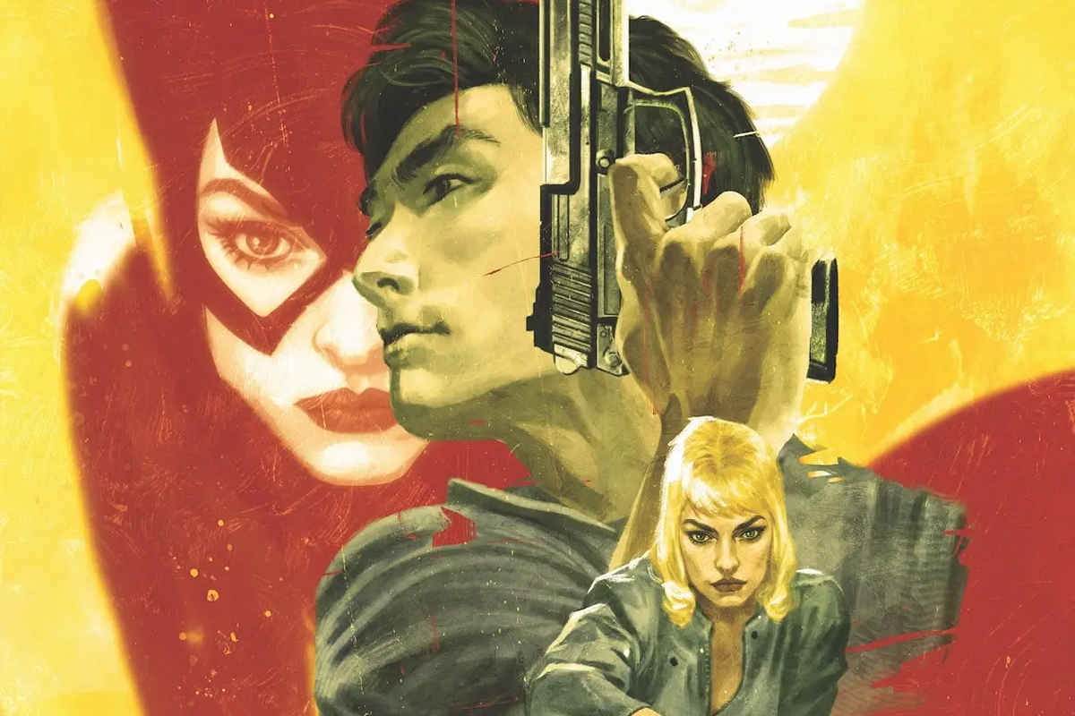 Shota and Selina Kyle as Evie Hall on the Catwoman 75 cover