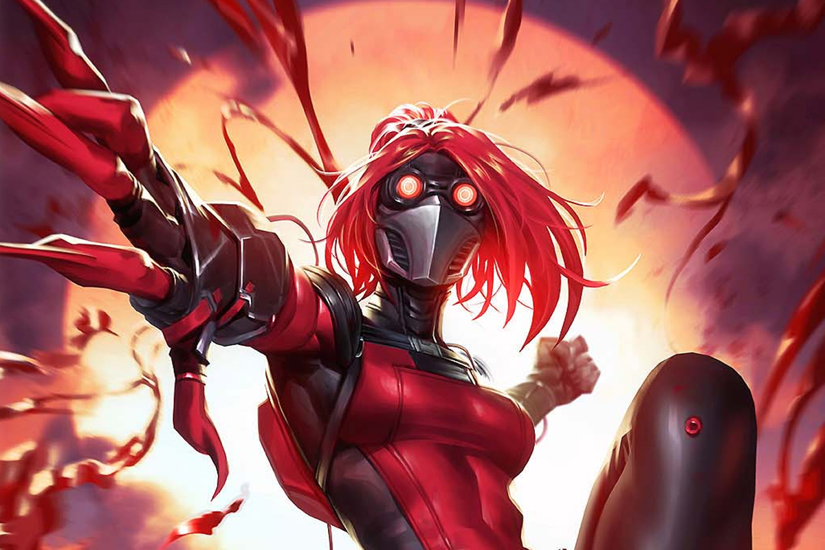 Asema attacks in Detective Comics 1096 variant cover