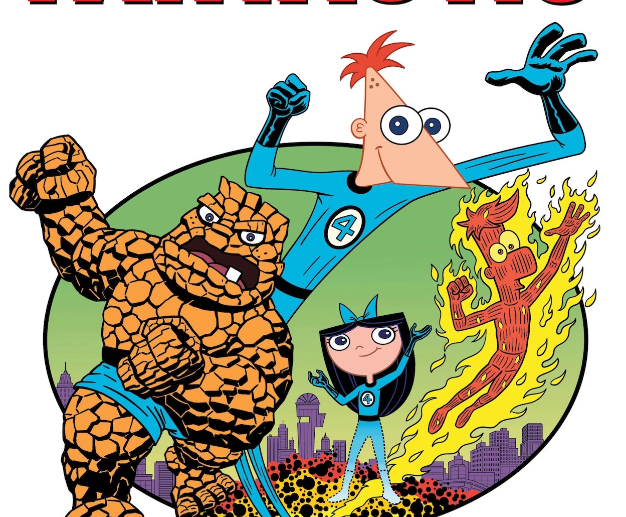 New 'Fantastic Four' Phineas and Ferb variant cover revealed