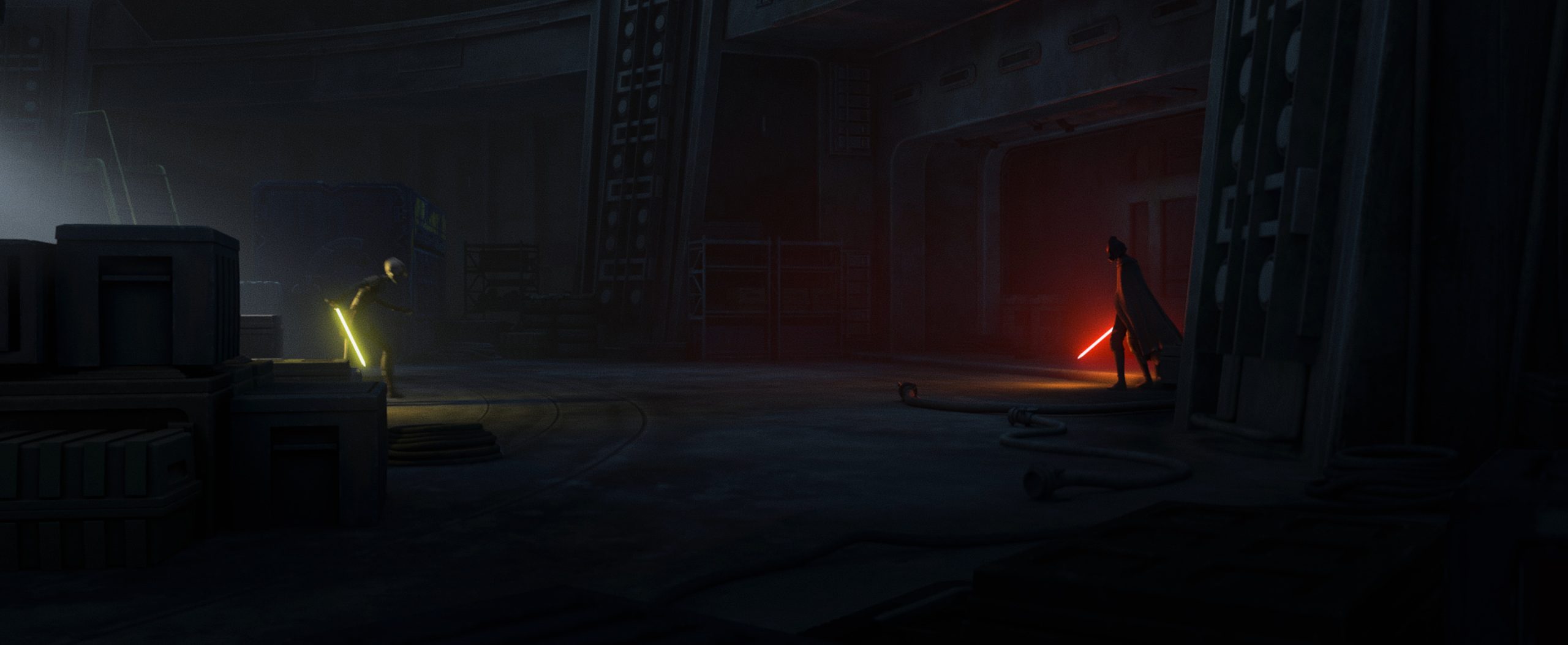 Asajj Ventress (voiced by Nika Futterman) and Imperial Inquisitor in Lucasfilm's STAR WARS: TALES OF THE UNDERWORLD