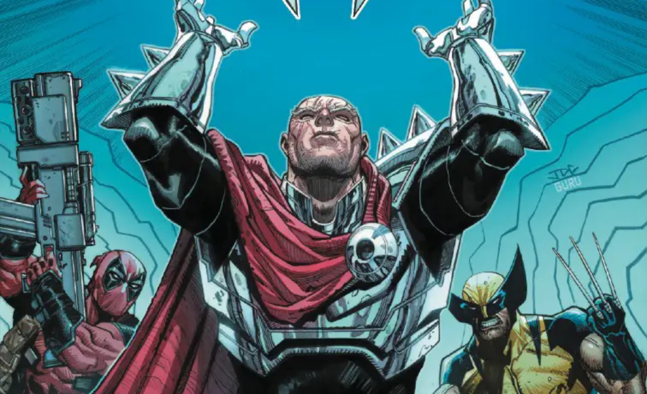 Cover for Deadpool/Wovlerine #4, featuring the two main characters and Stryfe