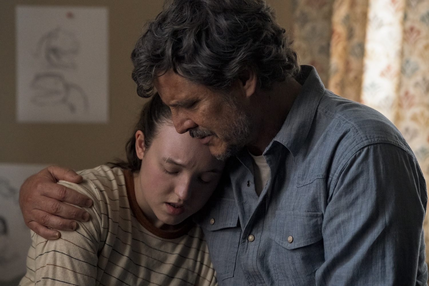 Bella Ramsey and Pedro Pascal in The Last of Us season 2 episode 6