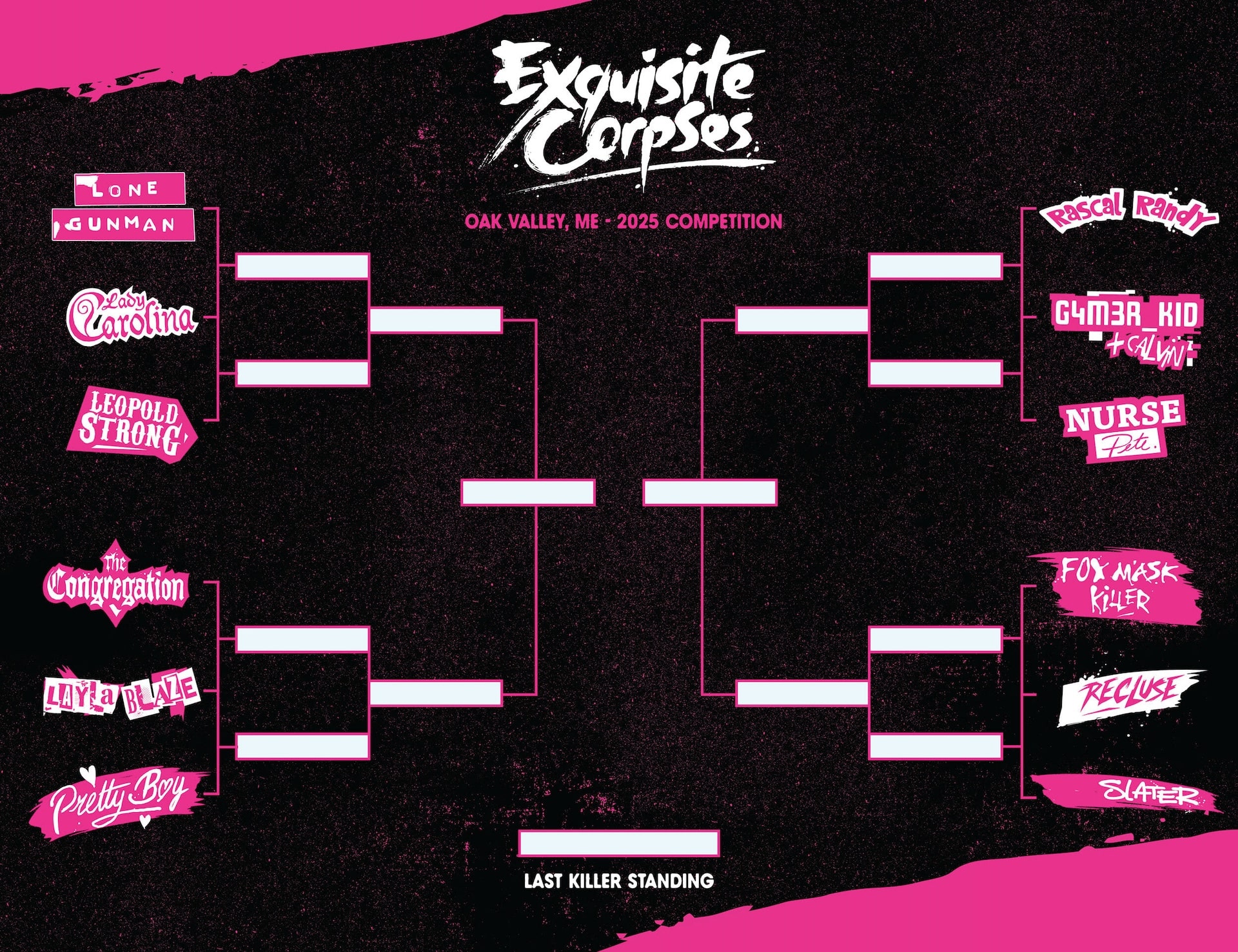 Image reveals 'Exquisite Corpses' killer details, bracket and more