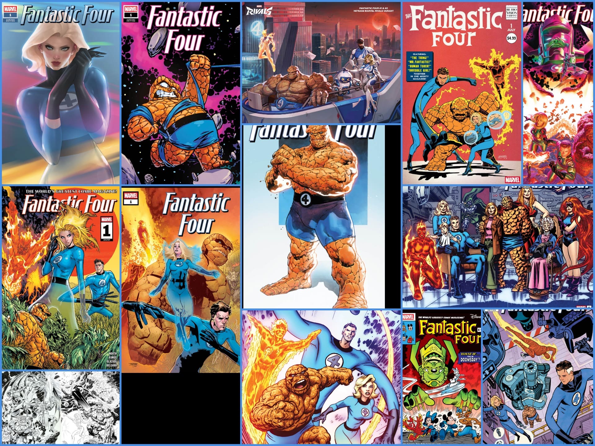 Marvel releases every 'Fantastic Four' #1 cover