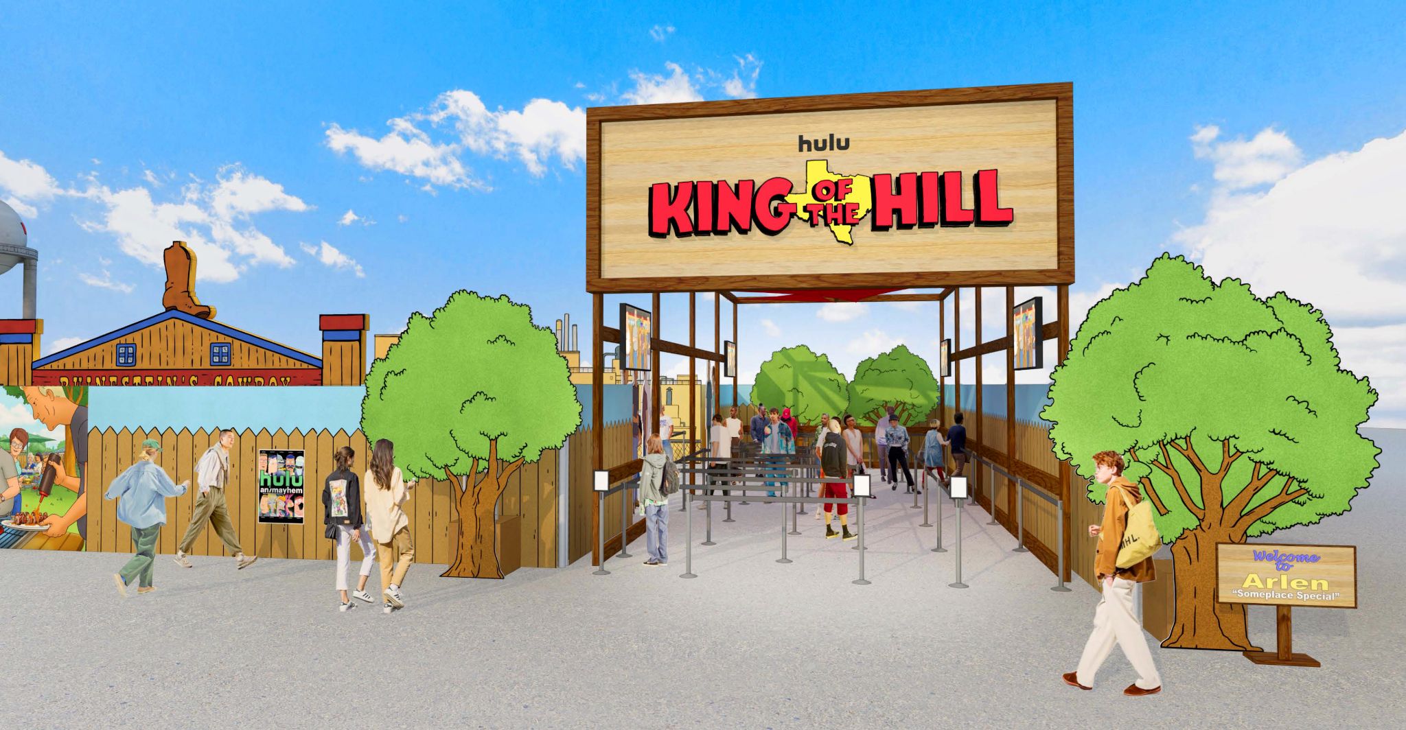 Hulu King of the Hill SDCC activation entrance