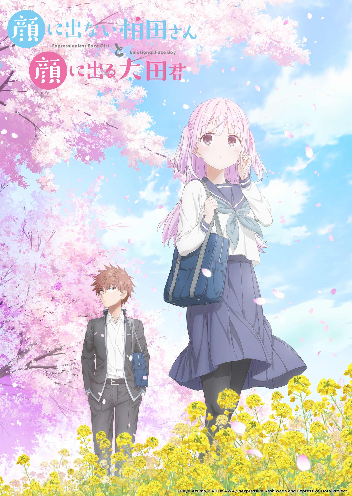 'Inexpressive Kashiwada and Expressive Oota' is a heartwarming love comedy