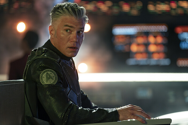 Anson Mount as Pike in Star Trek: Strange New Worlds, episode 1, season 3