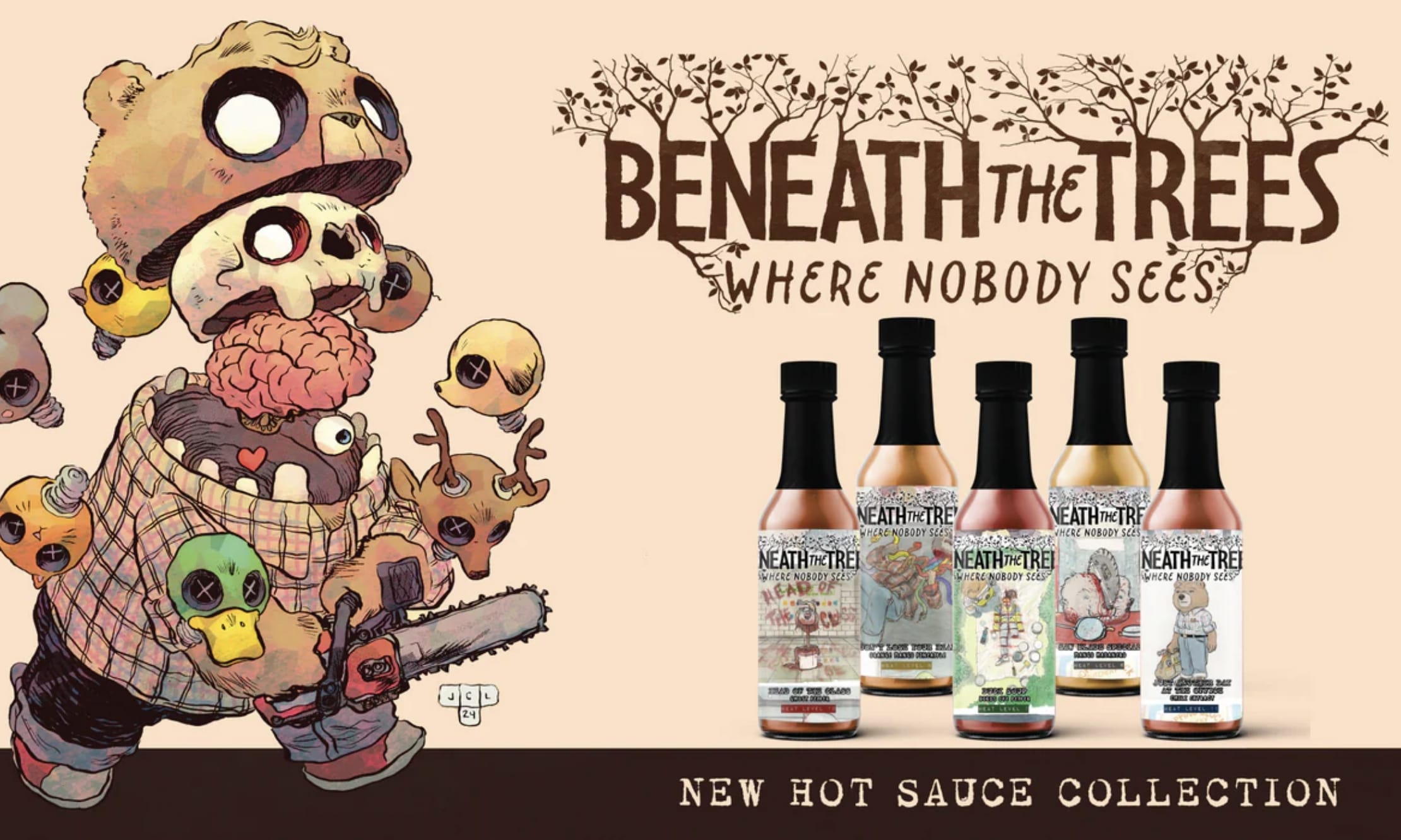 Murder meets heat: This comic just dropped a hot sauce line with severed heads