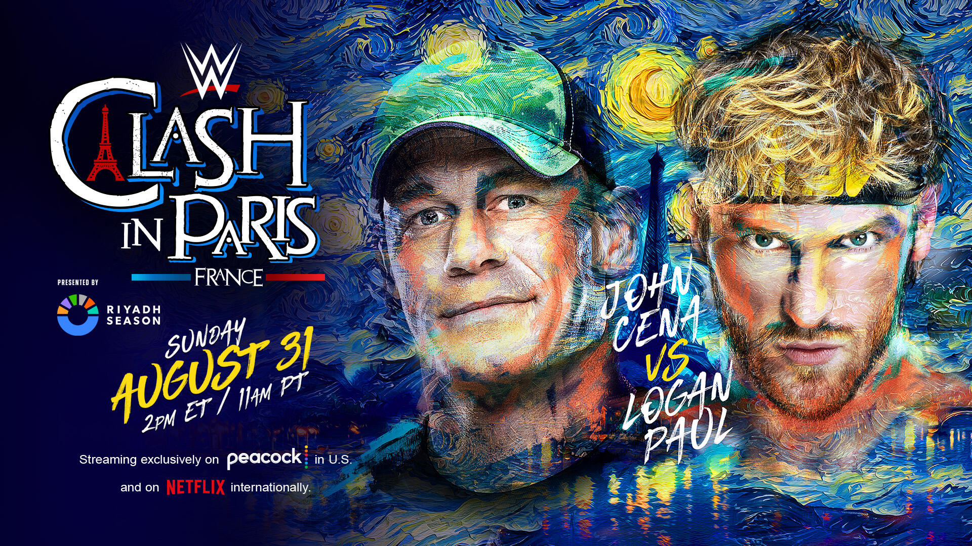 WWE Clash in Paris card, start time, how to watch