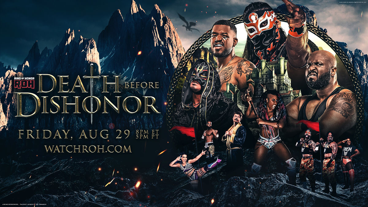ROH Death Before Dishonor 2025 card, start time, how to watch
